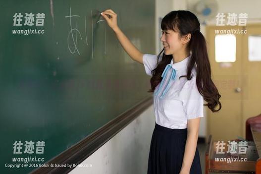 波萝社 - 王语纯JK制服最新图片，像是专为夏天的气息定制！